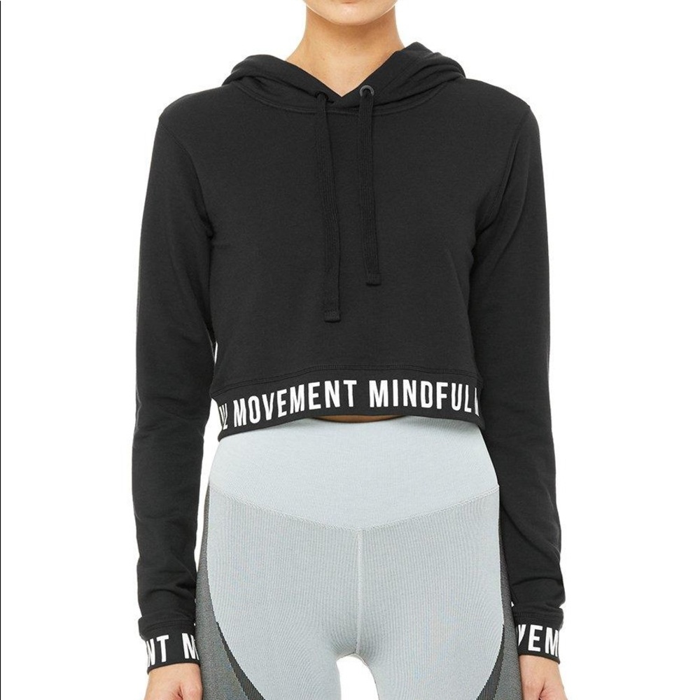 ALO YOGA hoodie crop top NWOT